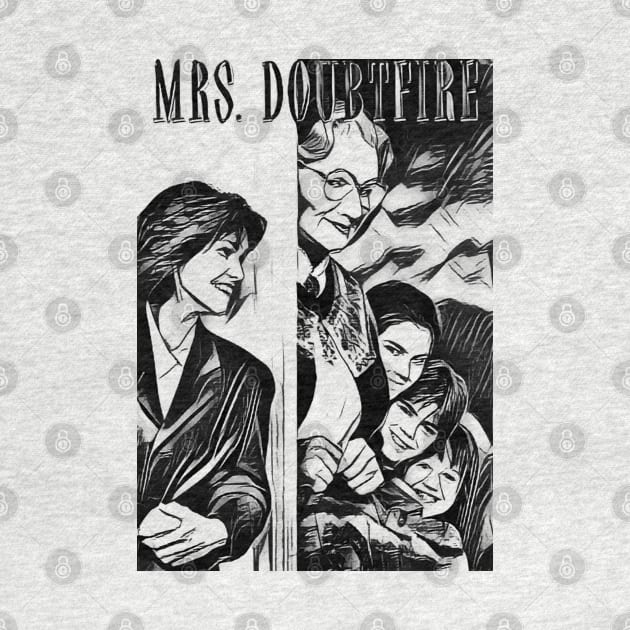 mrs doubtfire by RetroScribbles